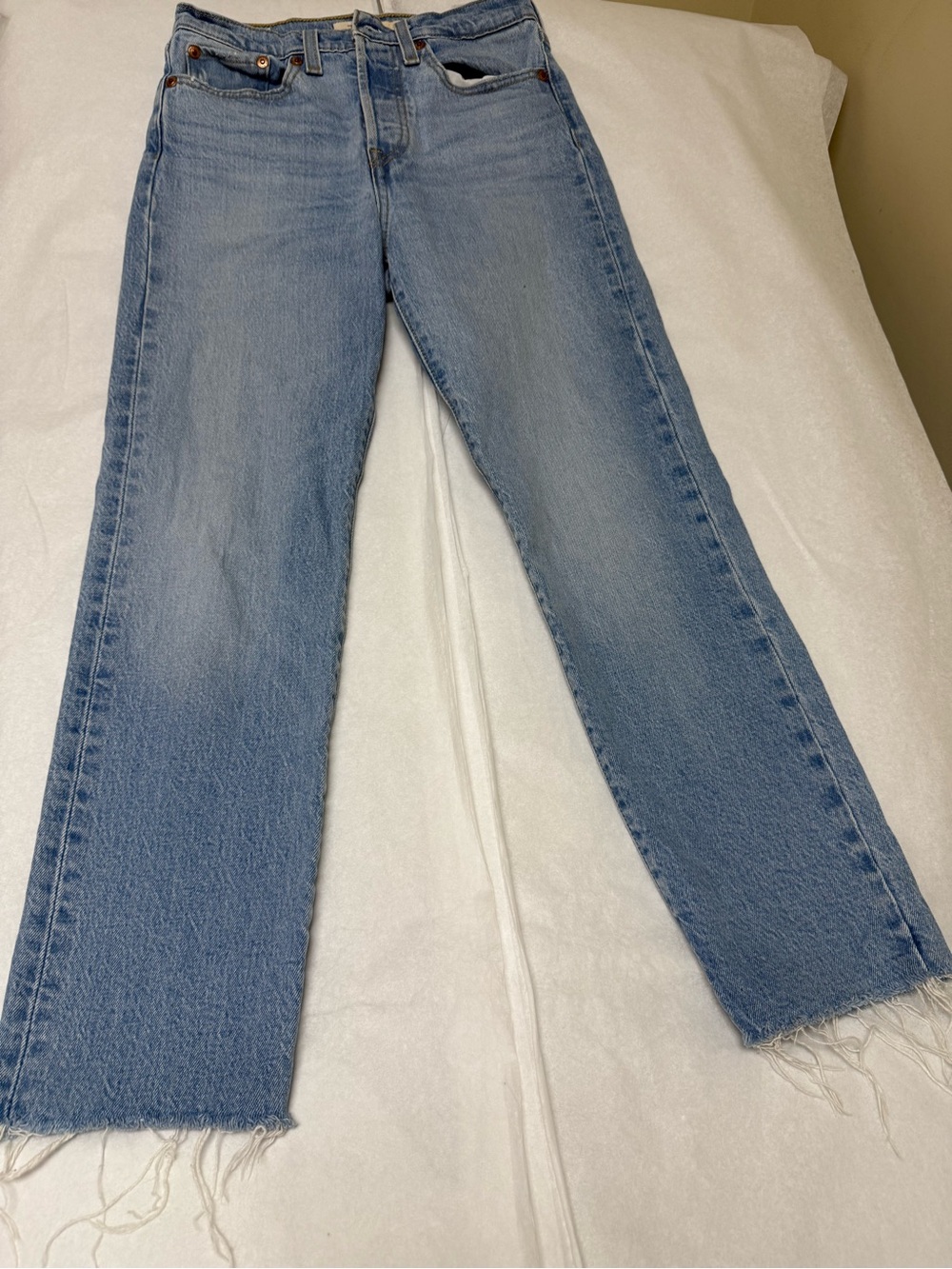 Levis Premium Light Blue Wedgie Straight Leg Jeans🔷